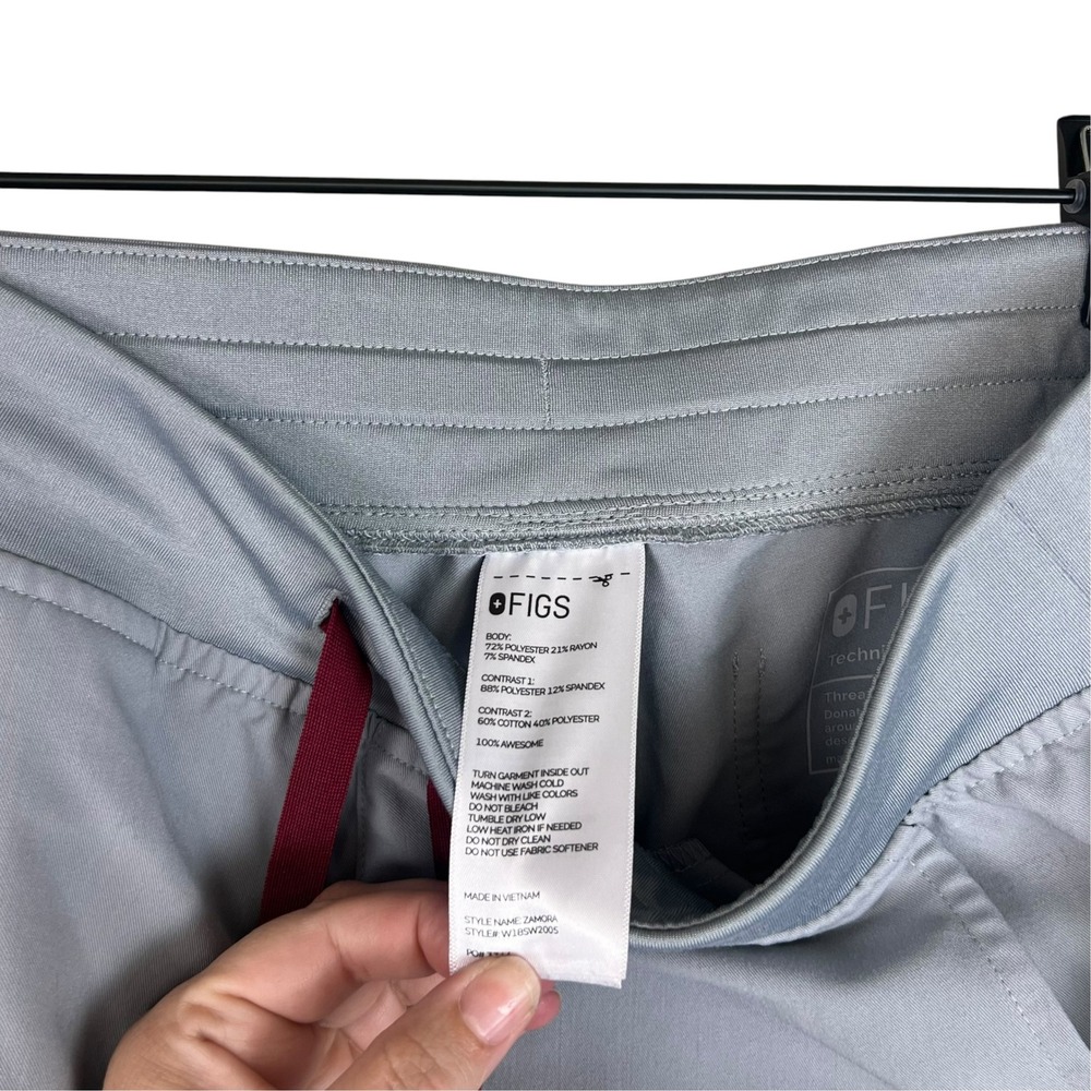 FIGS Zamora Jogger Scrub Pants Womens Medium Gray Technical Collection W18SW2005 - Picture 5 of 11